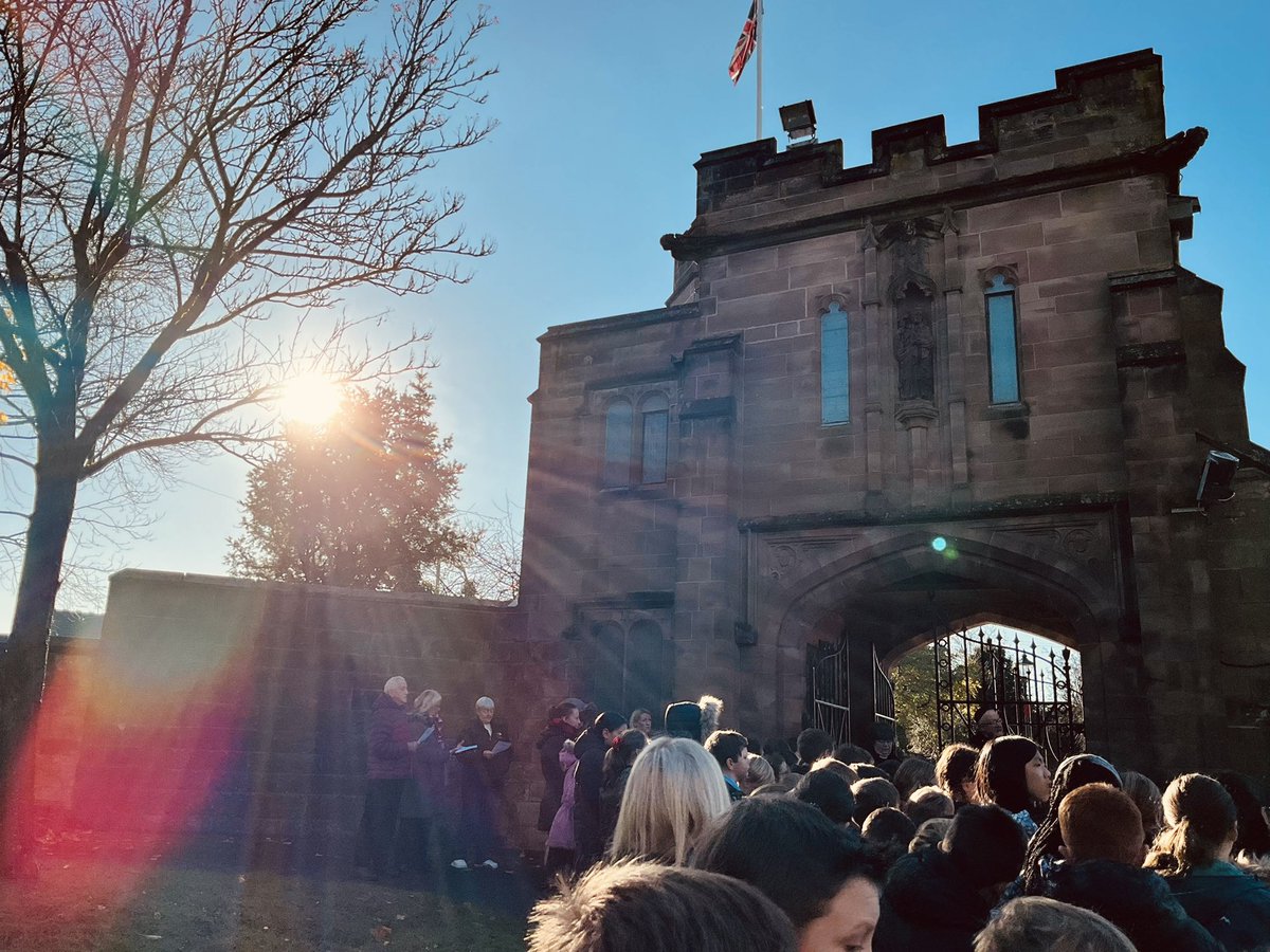 St_Wilfrids_CE's tweet photo. Our Year 6 children gathered at the Peace Gate this morning, to take part in a Remembrance Service. It was a meaningful time of reflection, paying tribute to all those who sacrificed their lives, and an opportunity to pray for peace for those currently caught up in conflict. https://t.co/0Mj7f4zT6P