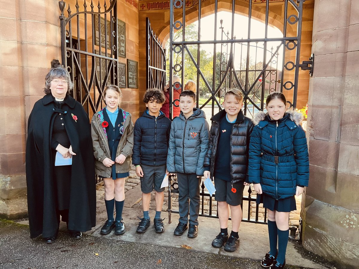 St_Wilfrids_CE's tweet photo. Our Year 6 children gathered at the Peace Gate this morning, to take part in a Remembrance Service. It was a meaningful time of reflection, paying tribute to all those who sacrificed their lives, and an opportunity to pray for peace for those currently caught up in conflict. https://t.co/0Mj7f4zT6P