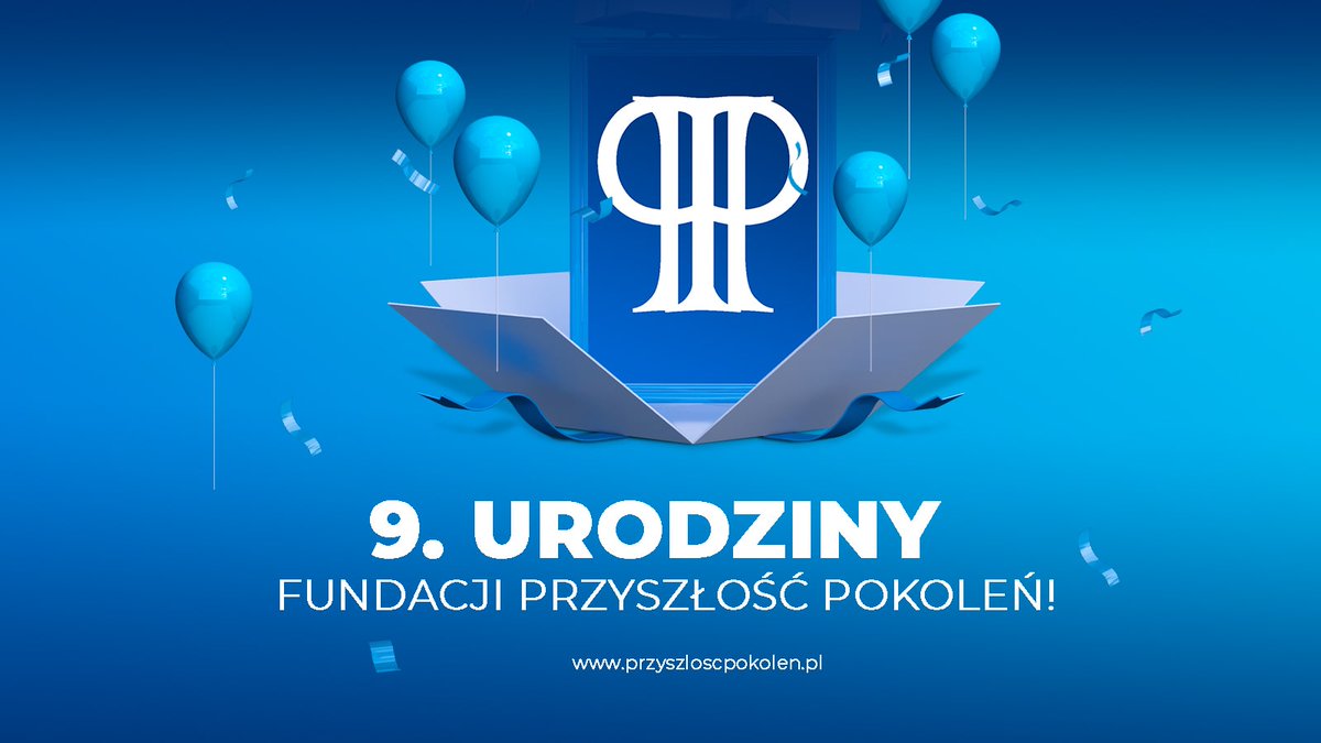 Właśnie dziś obchodzimy 9. urodziny Fundacji Przyszłość Pokoleń!

Za nami 9 lat pełnych wielu cennych wyzwań oraz pięknych, niezapomnianych chwil.

O najważniejszych z nich przeczytają Państwo pod linkiem: przyszloscpokolen.pl/2023/11/12/swi…