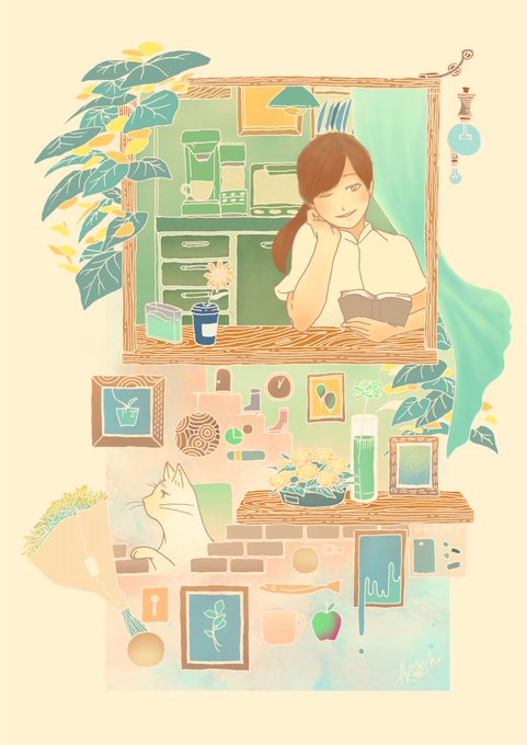 「brown hair head rest」 illustration images(Latest)｜4pages