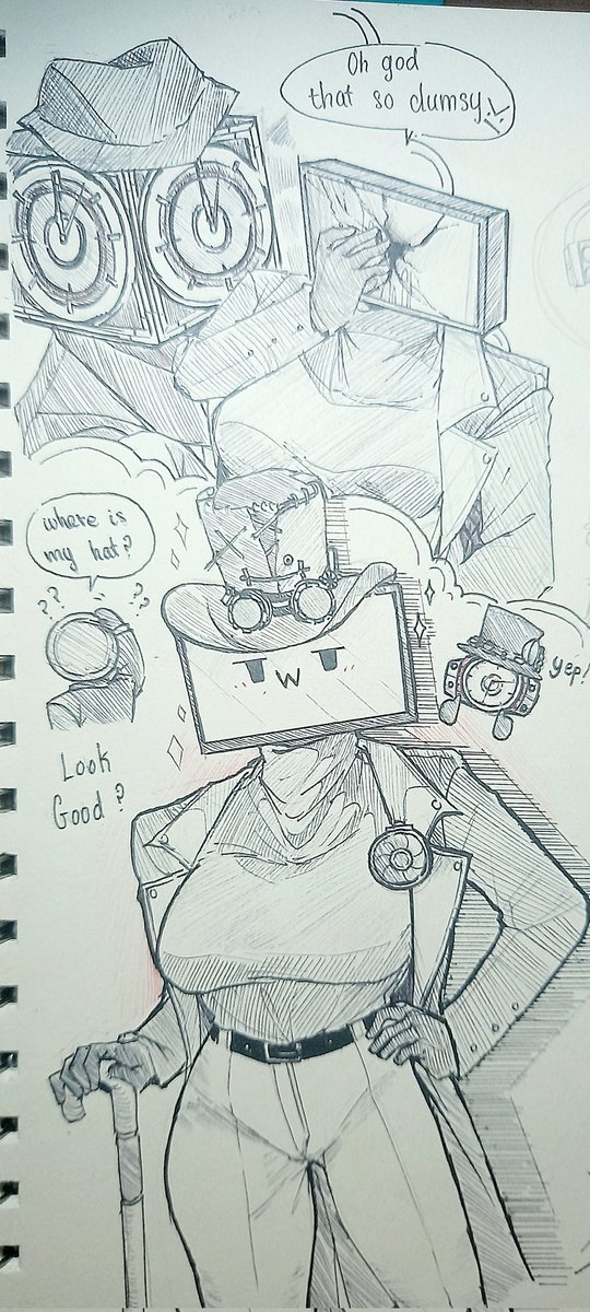 computer_art003's tweet image. If you get to know her, you will end up being criticized by her :3 @DomStudio #clockman #computer_woman #tv_man  #skibidi_toilet