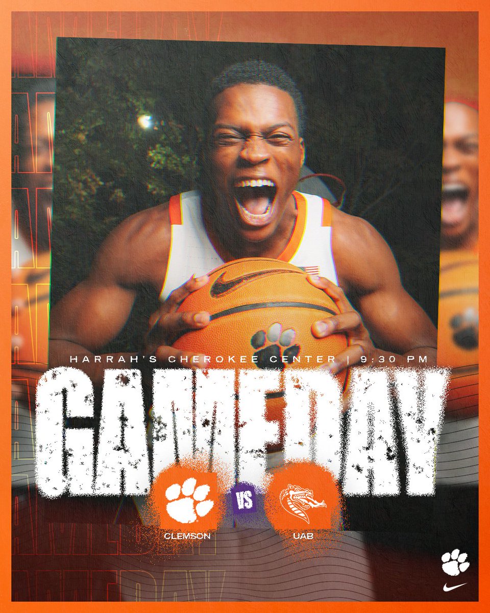 We've got a late one on tap tonight in the <a href="/AshevilleChamp/">Asheville Championship</a>! ☕️☕️☕️

#ClemsonGRIT 🆚 UAB 
📍 Harrah's Cherokee Center
🕤 9:30 PM
📺 ESPN+
📻 Clemson Athletic Network
🎟 bit.ly/3Qyhgvz

PREVIEW: bit.ly/49pcf17