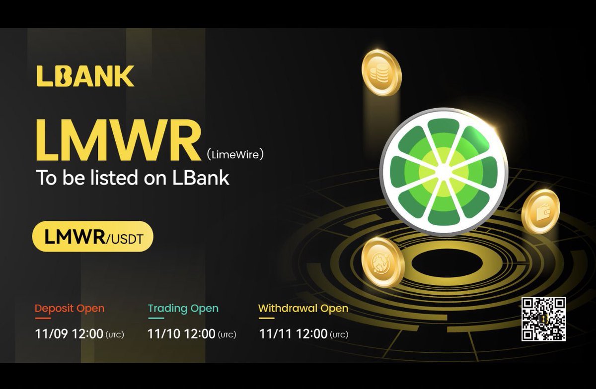 Big News Unveiled! 🚀 #NewListingAlert
🌟 Introducing $LMWR (LimeWire) to the LBank community! 

🎶🎨 Immerse yourself in the cutting-edge realm of LimeWire – a leading AI Studio for crafting image, music, and video content. 

Connect with a dynamic community of content creators,