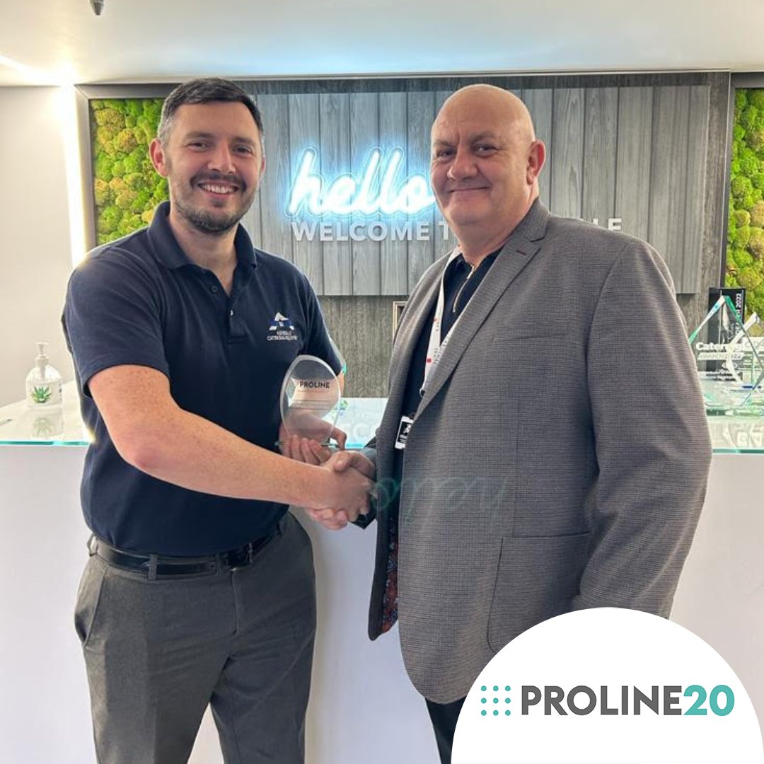 Congratulations to Josh Tordoff and @Airedale_group on receiving their Proline 20 years of customer partnership award.

Thank you from all at Proline corp for your continued custom and hope the future goes from strength to strength.

#20years #bespokecounters