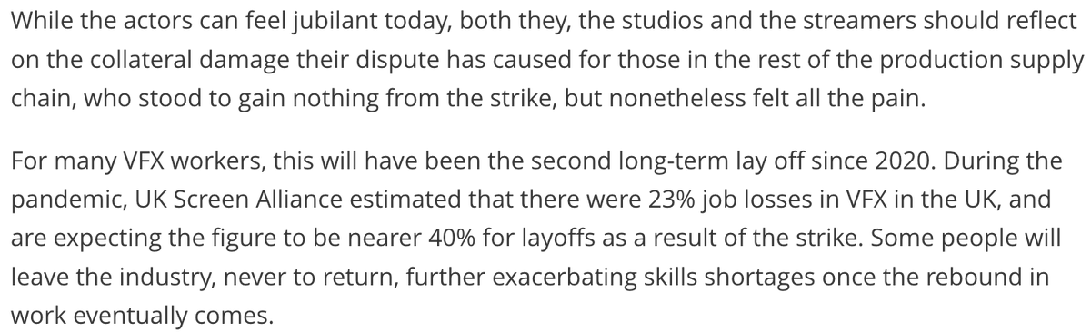 Congratulations! Meanwhile, in VFX.... #SAGAFTRA 

ukscreenalliance.co.uk/news/the-strik…