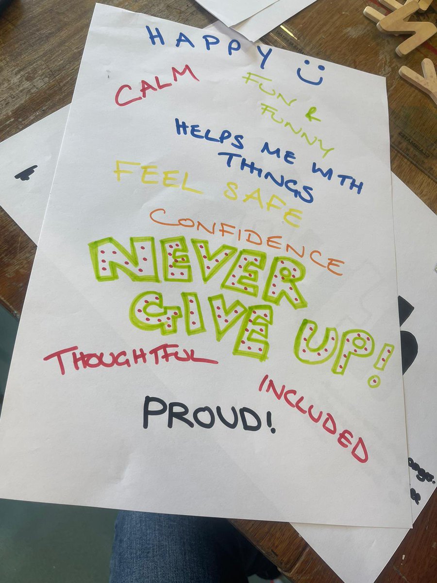 Sloughforall's tweet image. Great session today at the girls group @ Springboard. 
The girls created some  great art on the subject of National Youth Work week; Thinking about how Youth Workers have supported them to identify their skills and qualities. 👍🏼@natyouthagency