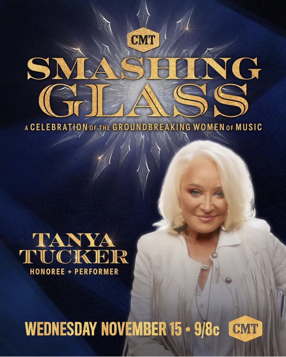 I’m incredibly honored that CMT Smashing Glass: A Celebration of the Groundbreaking Women of Music is recognizing me Wednesday, November 15 at 9/8c on @cmt! I hope you tune in! There’s so many wonderful artists paying tribute to me and @MsPattiPatti!!! 🎶❤️✨
#CMTSmashingGlass