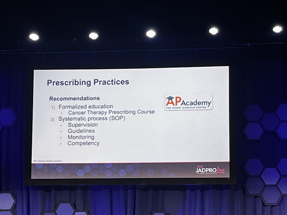 whvogel's tweet photo. Recommendations from this distinguished panel - formalized education for AP prescribing. You can get this from #APSHO AP Academy - the Cancer Therapy Presiding Course. https://t.co/4FLMu4TfZW
