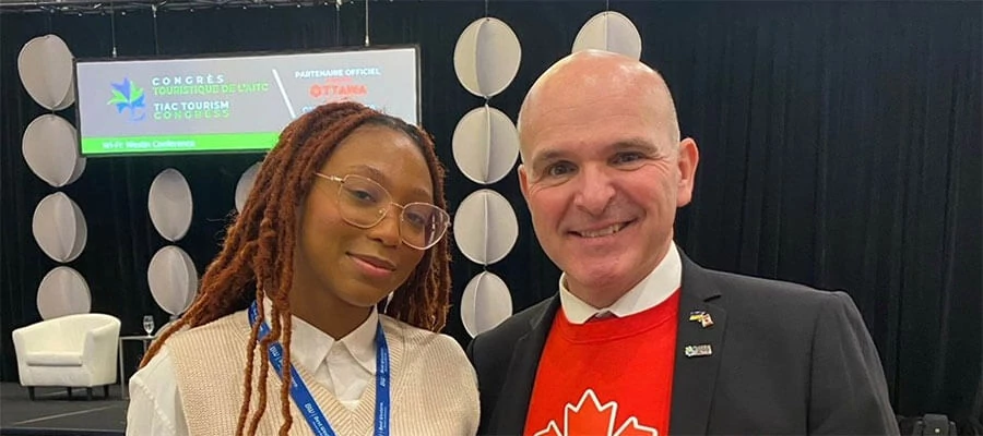 The tourism industry continues to recover in a post-pandemic world. But for Muriel Assandé, winner of @TIAC_AITC 's Future Leader in the Canadian Tourism Industry, it's a chance to evolve and reimagine what's next. #Intl_ONsuccess centenni.al/3FtnTtJ