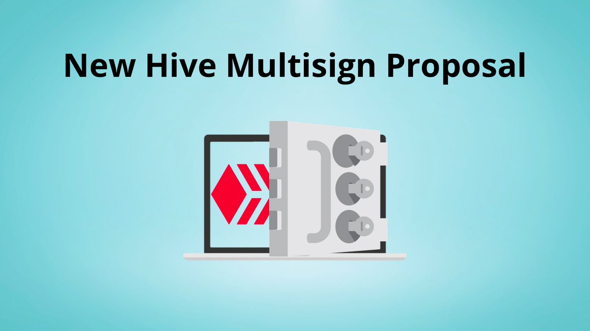 Hey #Hive fam!

We just released a new proposal to continue our work on Hive Multisig.

Our main goals are to decentralize the infrastructure, provide 2fa through multisig, improve key granularity and onboarding. We hope for your support 👇