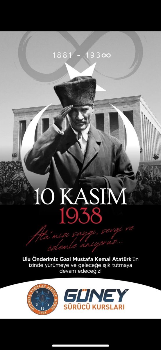 Gazi Mustafa Kemal Atatürk'ü vefatının 85. yıl dönümünde saygı, minnet ve rahmetle anıyoruz.
<a href="/10kasim/">10 KASIM</a>