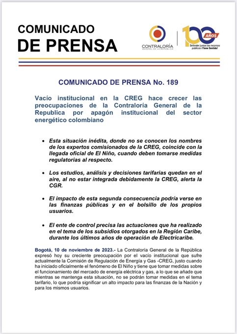 Enrique_GomezM's tweet image. No solo crearon una crisis para acabar las EPS y apoderarse los recursos de la salud, inducen una mutación perversa en el sector de la energía: 

La maquina del tiempo de Gustavo Petro nos tiene de nuevo ad portas de un apagón energético:

La CREG misma indicó que no tenía cómo…