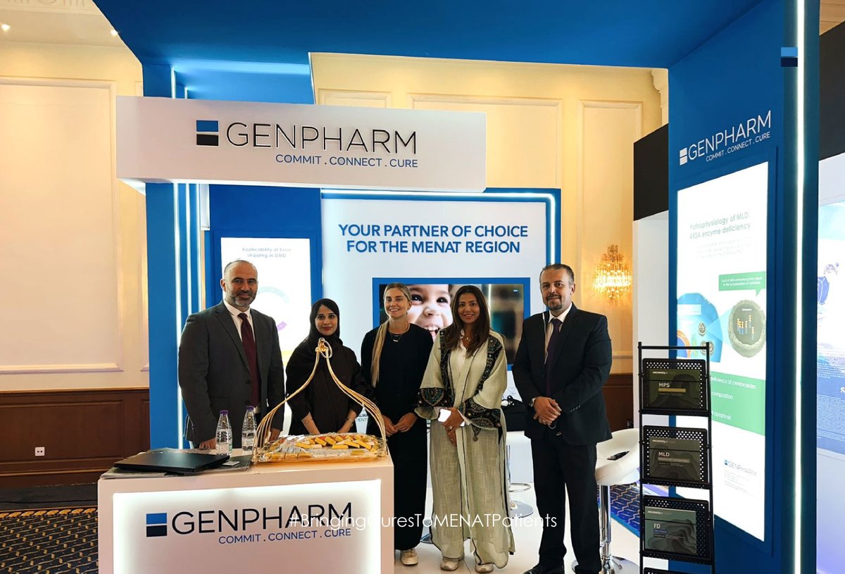 genpharmmena's tweet photo. We are proud to be Platinum Sponsors of the 4th International Middle East #Genetics and #Metabolic Academy (#MEGMA) Symposium.The meeting has a significant impact on advancing accurate diagnosis and care of patients affected by #geneticdisorders and inborn errors of #metabolism. https://t.co/SBlbNhoP71