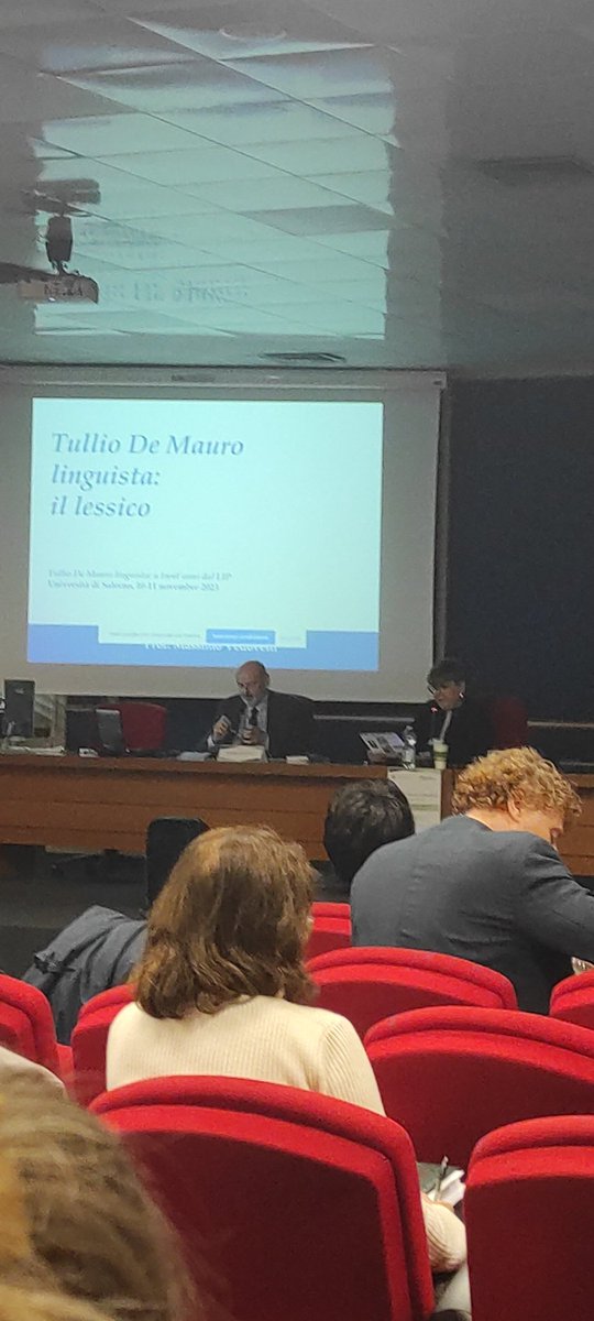 DaVelSign's tweet photo. Oggi e domani @UniSalerno Giornata per celebrare 30 anni del #Corpus #LIP Lessico di frequenza dell’italiano parlato #Lessico #Italiano #Parlato #TullioDeMauro https://t.co/dbtTNnsyPW