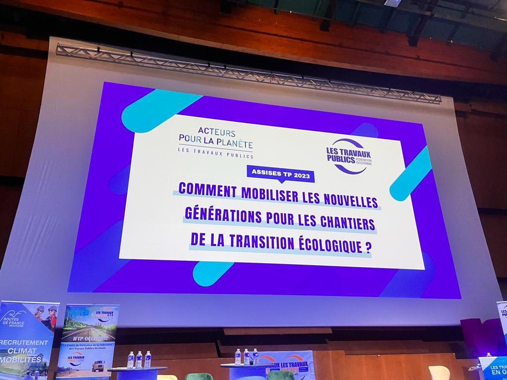 Assises des Travaux Publics de la FRTP, de nombreux échanges autour de la transition écologique avec notamment la transformation des infrastructures et la mobilisation des nouvelles générations. 

Aux côtés de <a href="/GiorgiucciO/">GIORGIUCCI Olivier</a>, Président  <a href="/FRTP_MidiPy/">Fédération des Travaux Publics d'Occitanie</a>,  et le Sénateur <a href="/husseinbourgi/">Hussein Bourgi</a>