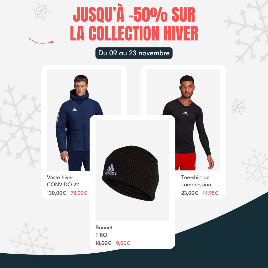 FCBeaussaisRF's tweet photo. 🚨 BOUTIQUE DU CLUB - OFFRE SPÉCIALE HIVER
Plaisir d'offrir un cadeau pour les fêtes  de fin d'année!!! 

Tenez-vous prêts : actuellement jusqu'à 50% de remise sur la collection Hiver Adidas !

Retrouvez tous nos produits ici : https://t.co/lH6pjeCAai

🚚 Livraison à domicile https://t.co/AkzNlZC12t