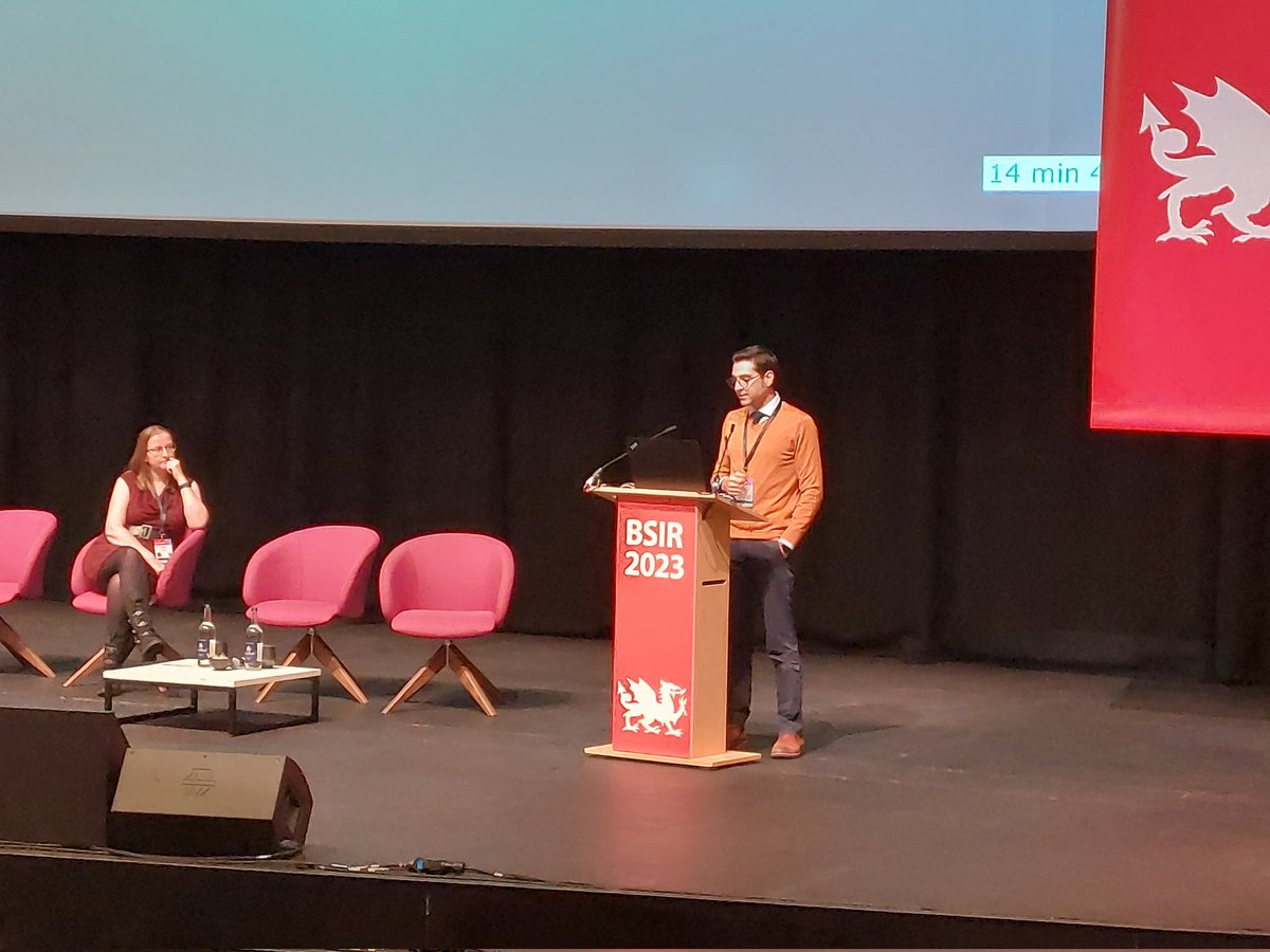 Our own Dr Ali in full flow <a href="/BSIR_News/">The British Society of Interventional Radiology</a> @IR_juniors #BSIR23