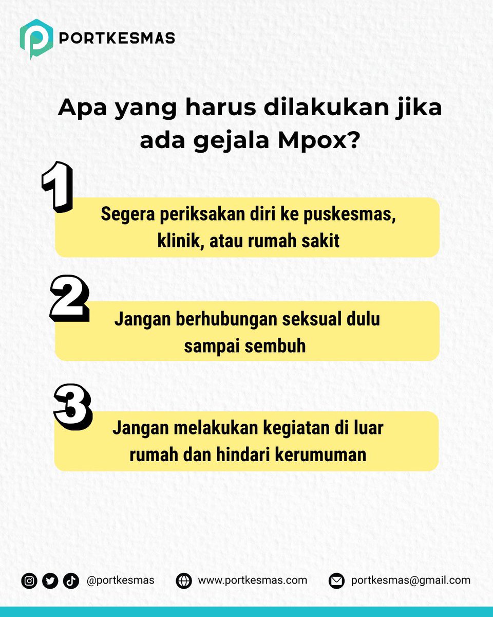 Mpox ada lagi! Update per 7 November 2023 jumlah kasus Mpox di Jakarta sudah bertambah menjadi 30 orang. 

Apa yang perlu kita ketahui tentang Mpox? Yuk, cek infografisnya untuk mengetahui informasi penting seputar Mpox ya!🤔🙌🏼

#Mpox 
#Portkesmas #MudaSatSet
