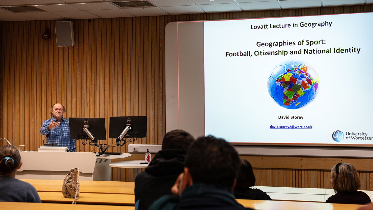 Excellent Lovatt Lecture last night, with no VAR incidents @DavidStorey60 @GeographyUoW @worcester_uni @SSE_Worcester