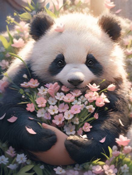 tan_hua18069's tweet photo. #PandaQuotes 丨Be cheerful and hopeful. Wish the flowers bring you a bright day and good mood. 🐼🌻
#AIGC #AI #AIArtworks #midjourney #Panda #Pandas https://t.co/Ik9T7ypSk4