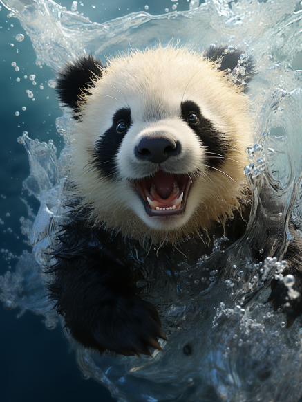 tan_hua18069's tweet photo. #PandaQuotes 丨As long as we’re happy, that’s all that matters. Huahua’s big brother is happy playing in water. 🐼🏊♂️🌊
#AIGC #AI #AIArtworks #midjourney #Panda #Pandas https://t.co/BEGS1t9fX0