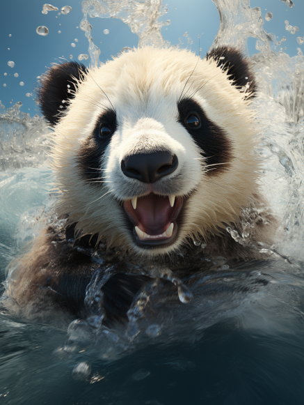 tan_hua18069's tweet photo. #PandaQuotes 丨As long as we’re happy, that’s all that matters. Huahua’s big brother is happy playing in water. 🐼🏊♂️🌊
#AIGC #AI #AIArtworks #midjourney #Panda #Pandas https://t.co/BEGS1t9fX0