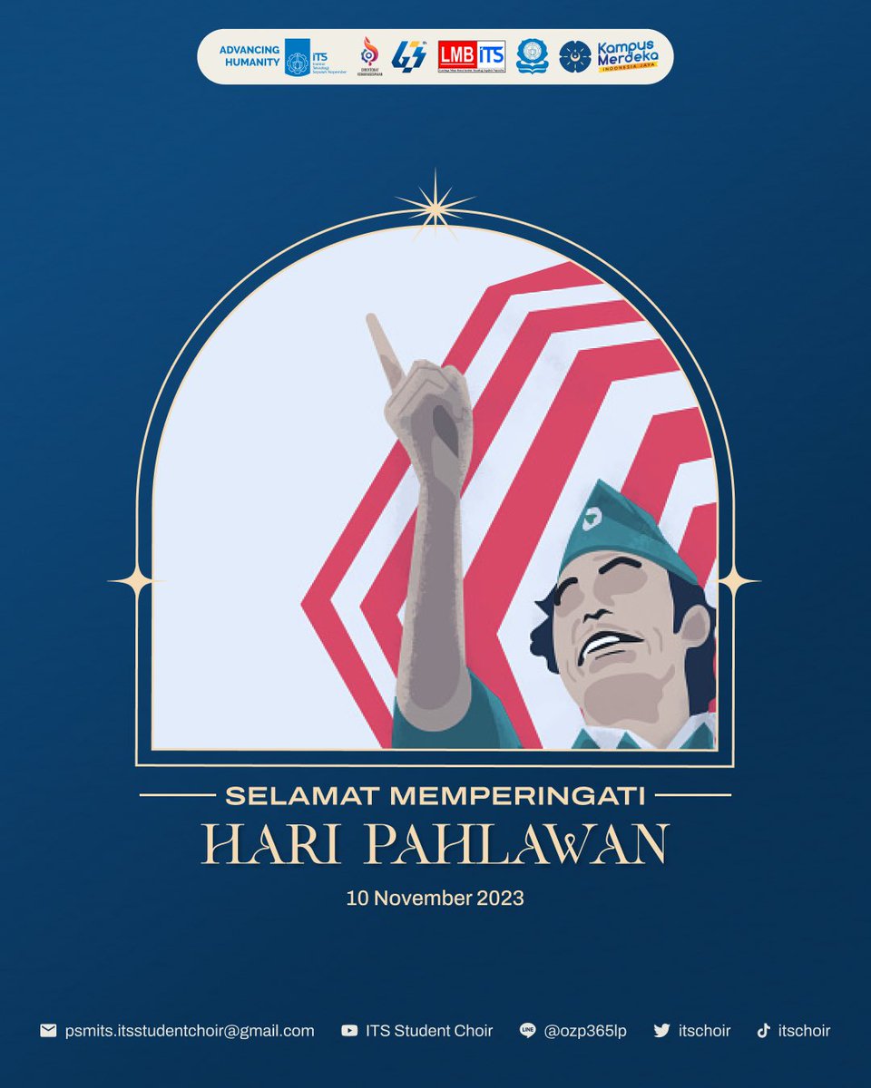 itschoir's tweet photo. [🇮🇩 SELAMAT HARI PAHLAWAN 🇮🇩]

“Bangsa Yang besar, adalah Bangsa yang menghormati jasa para pahlawannya.”
Mari bersama-sama kita hargai jasa para pahlawan yang telah berjuang demi kemerdekaan dan keadilan! 💪🇮🇩

#PSMITS
#HariPahlawan
#KabinetGanapraya
#PSMITSCakKompakHoy https://t.co/JTQghh298x