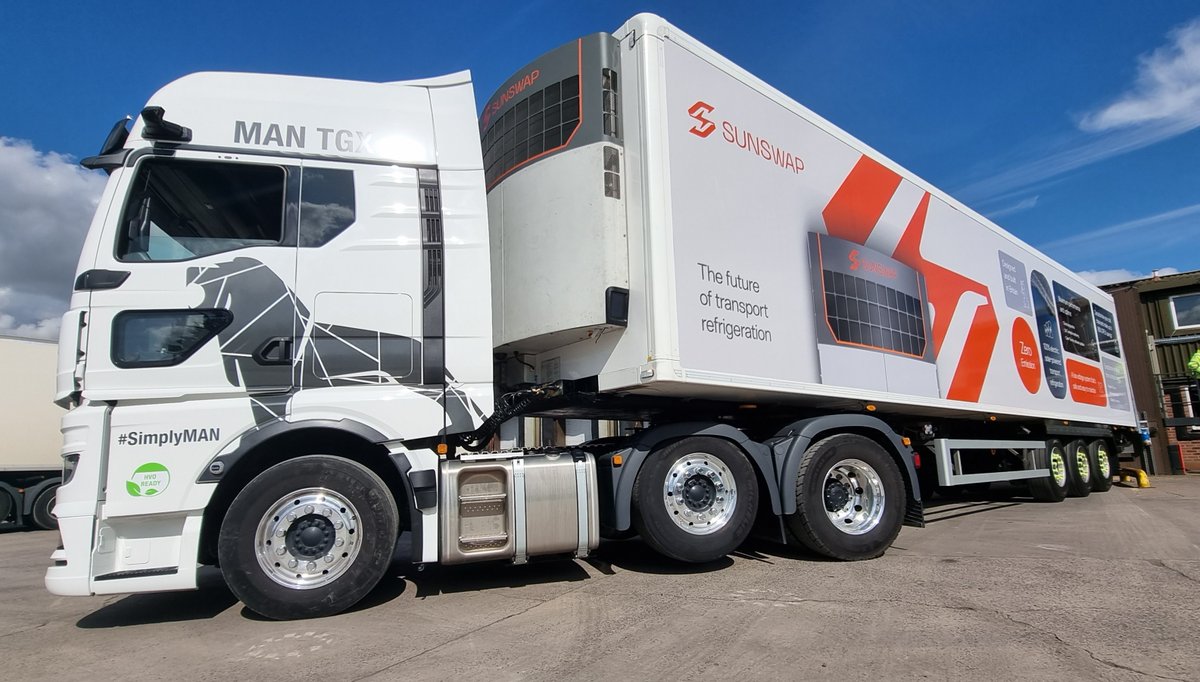 In 2024 Bannister Transport will upgrade its fleet with Sunswap's Endurance transport refrigeration units.

It's our largest deal to date, and a big milestone in our mission to decarbonise the cold chain!

Read more: bit.ly/3u8S5Ix

#coldchainlogistics
#solartechnology