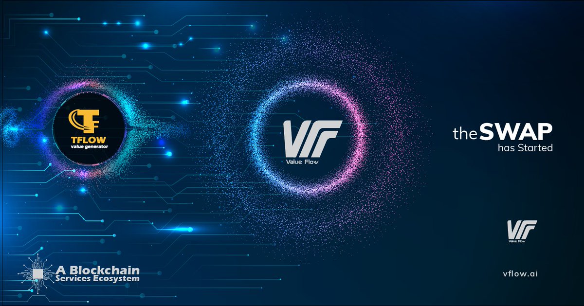 The VFLOW/TFLOW swap is progressing fast. If you still hold TFLOW Tokens, please visit our website page and join our discord server for support.
VFLOW/TFLOW Swap Page: vflow.ai/tflow-vflow-sw…