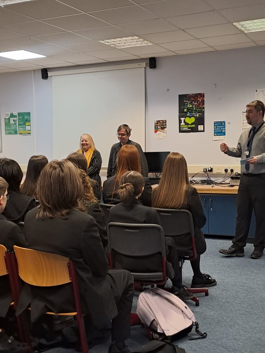 N5 Modern Studies enjoying a visit from @GNEMPCO today for UK Parliament week at @allsaintsrcsec. Some fabulous questions asked by our wonderful classes 😀 Thank you Anne for your visit!