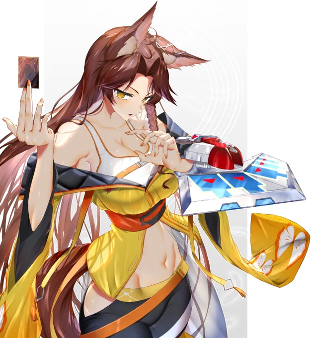 『織姫星 共通衣装 決闘者フミ様』。  #にじ遊戯王祭2023 #遊戯王 #恋フミ #にじさんじ