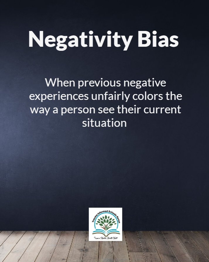 traumasch_kenya's tweet image. #realitytesting
#eq
#problemsolving 
Life is made of experiences and events.
When a negative event is strongly engraved in a person, it can control their decision making ability.
Their past is controlled by negativity more than positivity.

This kind of a scenario is known as👇👇