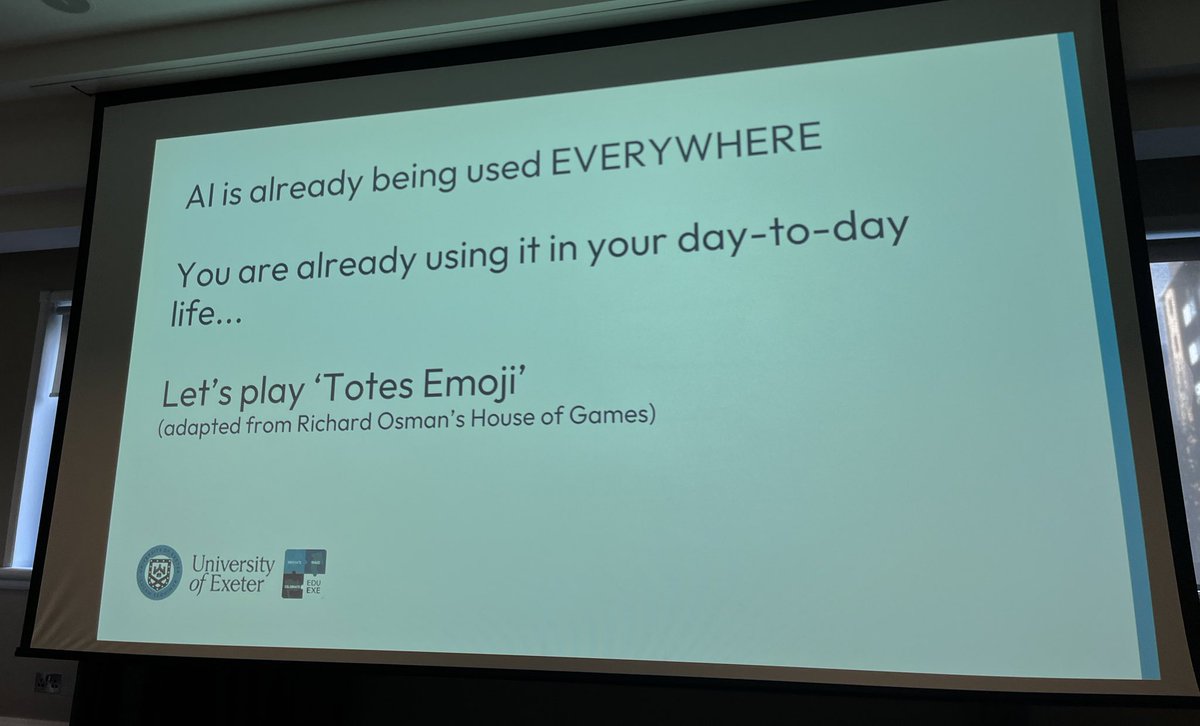 Brilliant exercise to demonstrate where we are all already interacting with AI #sedaconf Totes Emoji!