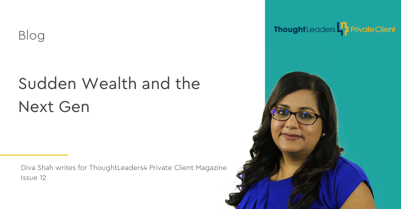 <a href="/DivaShahKN/">Diva Shah</a> writes for <a href="/TL4PrivClient/">ThoughtLeaders4 Private Client</a> Magazine of their latest issue of the Next Gen Wealth Edition, exploring the complexities of sudden wealth and insights into navigating both the emotional and financial dimensions.
 
lnkd.in/e-nYmyPQ