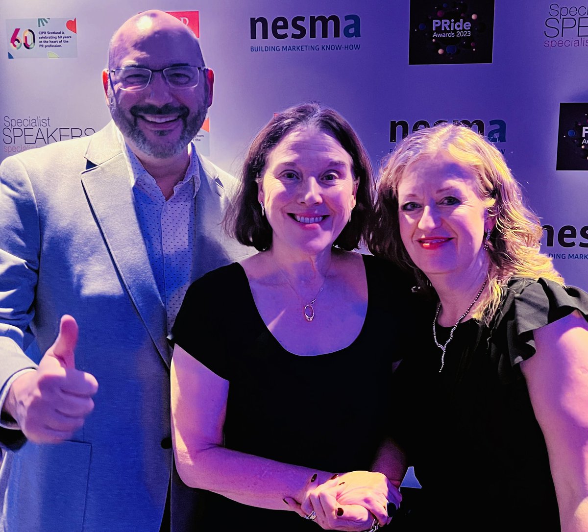 The <a href="/nesma/">nesma attiatalla</a>  team had a fab night in #edinburgh sponsoring the CIPR Scotland awards with our tutors <a href="/MrsSRB/">Dr Sarah Roberts Bowman</a> Dr Sarah Bowman  and <a href="/MichelleAtkins3/">Michelle Atkinson</a> #cipr_sc #cipr