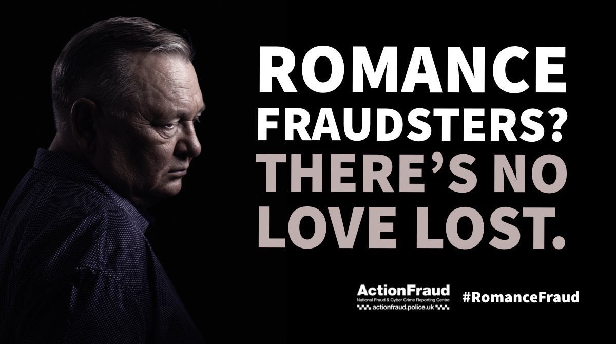 RT @ActionFraudUK: Never give money to someone you've met on a dating site, not matter how well you think you know them.