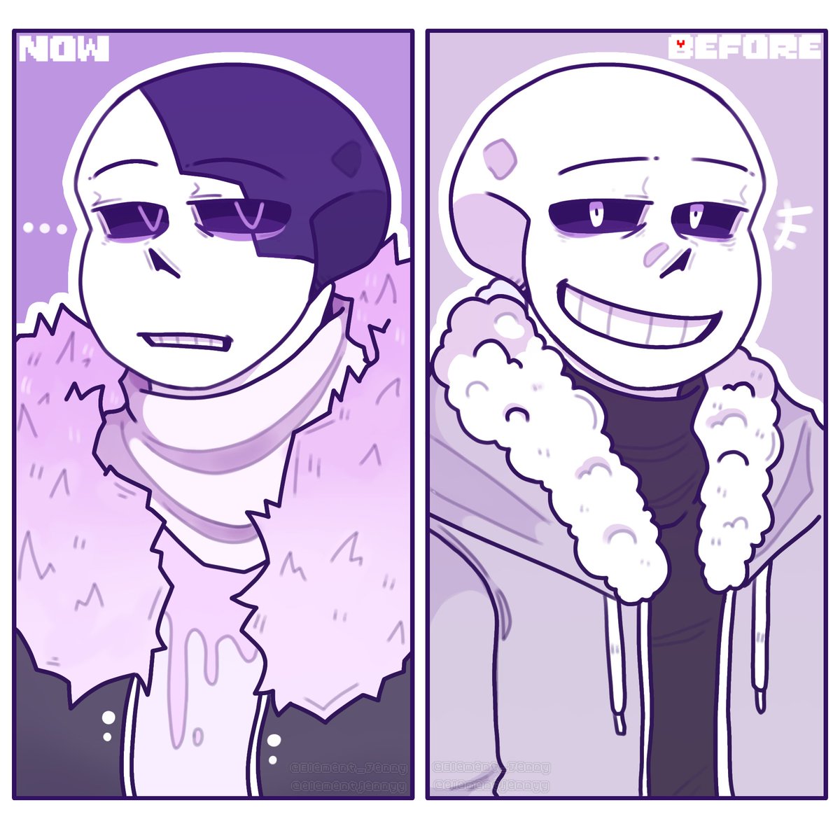 element_jennyy's tweet photo. #sansoc #ocsans #HyenaSans #UnderArchived
Now|Before
What did the boy have to go through to stay like this?
---
We're close to 1000 followers, so some spoilers for future stories aren't bad at all
(๑و•̀Δ•́)و✧ https://t.co/yUhePhrYcd