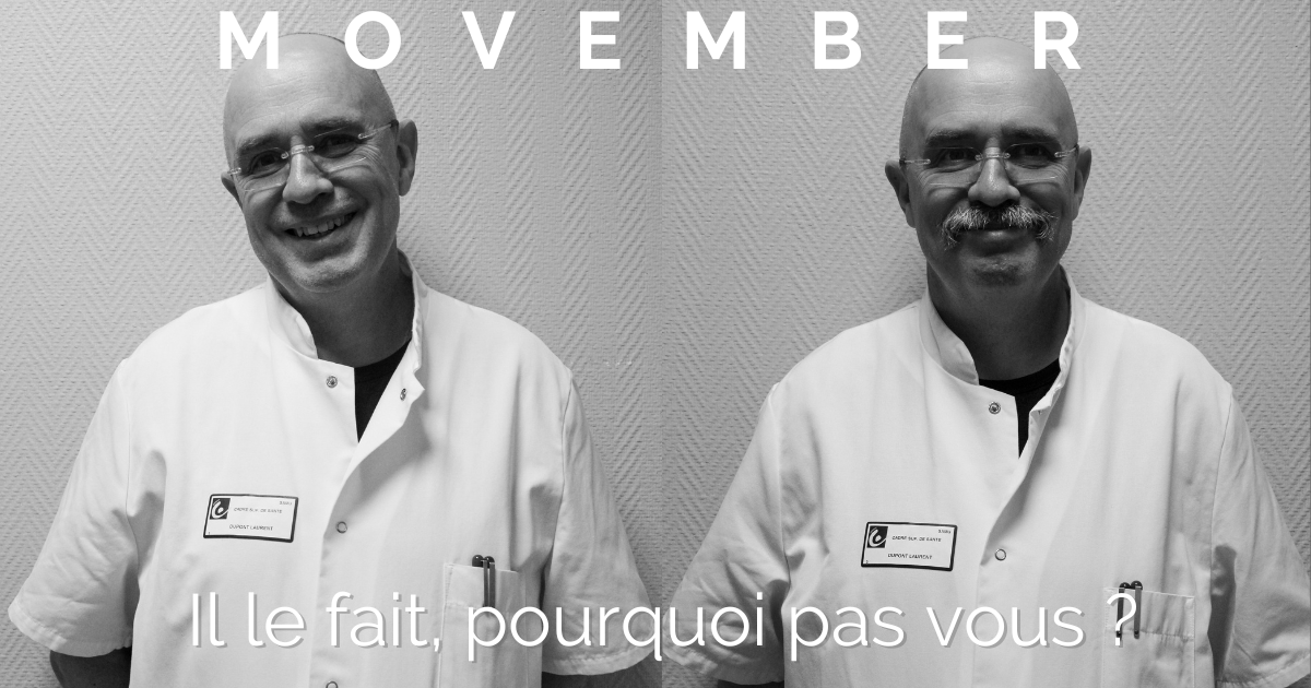 [#MOVEMBER] Depuis plusieurs jours, Laurent, cadre supérieur de santé, a laissé pousser sa Mo’, il montre ainsi son engagement pour la santé mentale, la prévention du suicide et des cancers de la prostate et des testicules. Et vous, où en est votre moustache ? 🥸