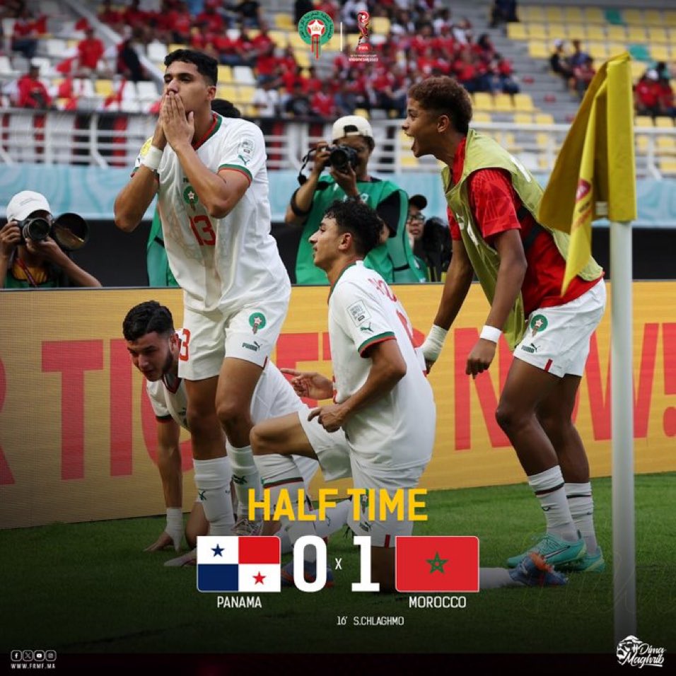 Sofiane_Hrizi's tweet photo. @Nadori_Z MT : 🇲🇦 1 🆚 0 🇵🇦

Le Maroc rentre au vestiaire en ayant pas réussi à marquer le but du break.

Manque de réalisme et justesse technique devant et quelques saut de concentration sur le marquage et repli défensif. 

#MARPAN #FIFAWCU17 #DimaMaghrib https://t.co/dLqrP1b1xu