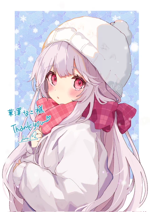 リクエストありがとうございました 白✕ピンク  #Skeb