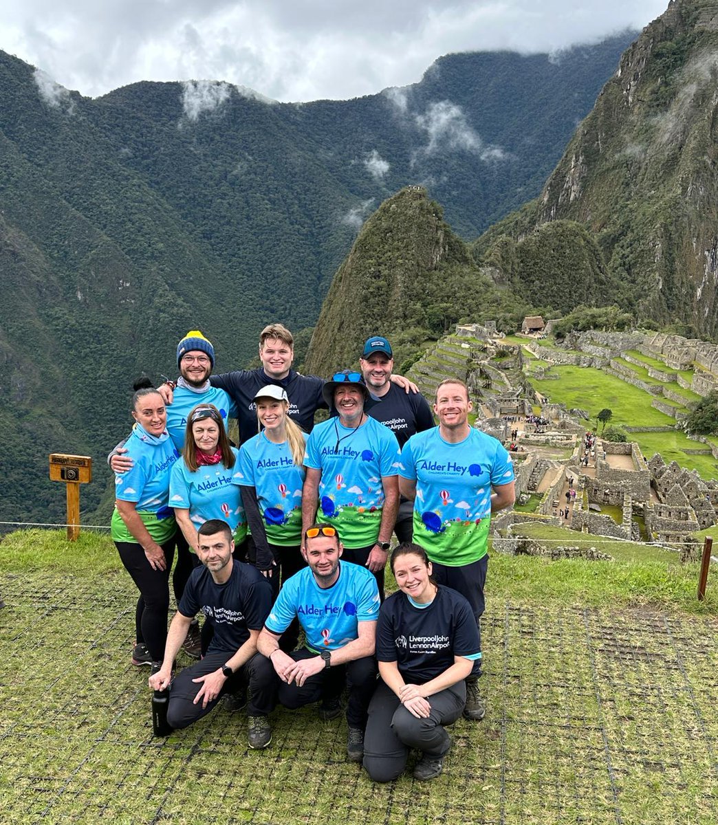 LPL_Airport's tweet photo. Congratulations to all our colleagues who have just completed their Trek to Machu Picchu in Peru and all in aid of our charity partner Alder Hey Children’s Hospital, raising over £50k for the hospital’s Neonatal Intensive Care Unit. Big thank you to everyone who has donated. https://t.co/dS5eHZEFB6