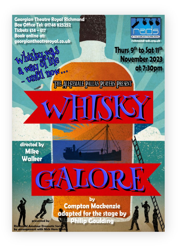 REVIEW - Whisky Galore by @Richmond_ADS The 1949 movie is brought to life in Richmond’s Georgian Theatre Royal. The play-in-a-play by the 'Pallas Players' makes this an hilarious piece of storytelling by a super talented cast. Full review shorturl.at/lopBG @TheGTRoyal