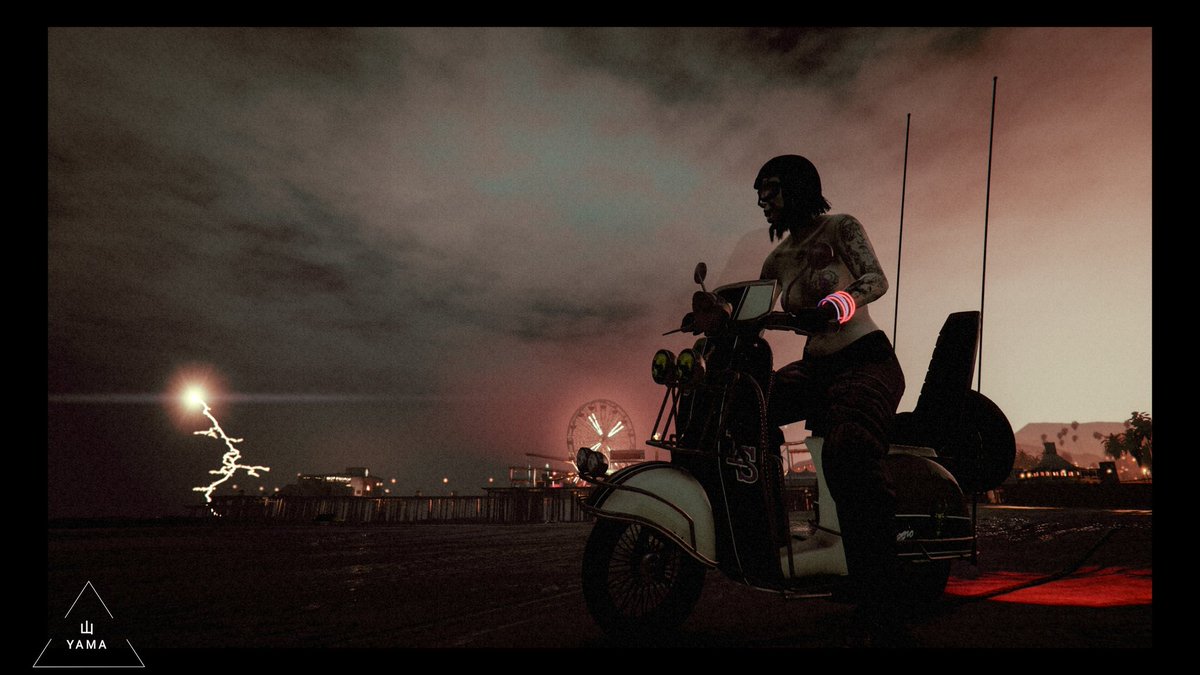 NPC2186's tweet photo. •Night Dawn At Del Perro Pier
#Yama山
#Night #Dawn #DelPerro #Pier #Beach #Sea #Moonlight #LosSantos #Landscape #Black #Ultrawide #Mod #Poster
#VirtualPhotography #Photography #GrandTheftAutoV #GTAV #GTAOnline #RockstarGames https://t.co/JmEGLiHL4w