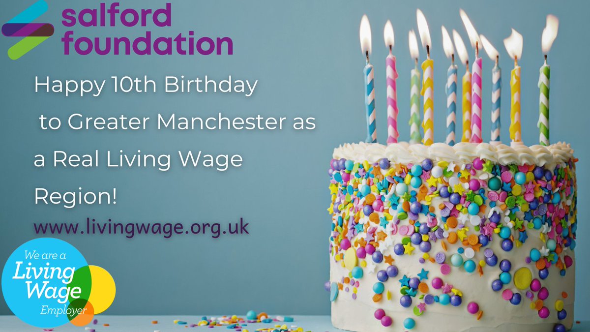 SalfordFDN's tweet photo. We are proud to be a Real Living Wage Employer within Greater Manchester - let's spread the good employment practice to more employers. #GMLivingWage #RealLivingWageWeek #reallivingwage https://t.co/eXtXzuOrga