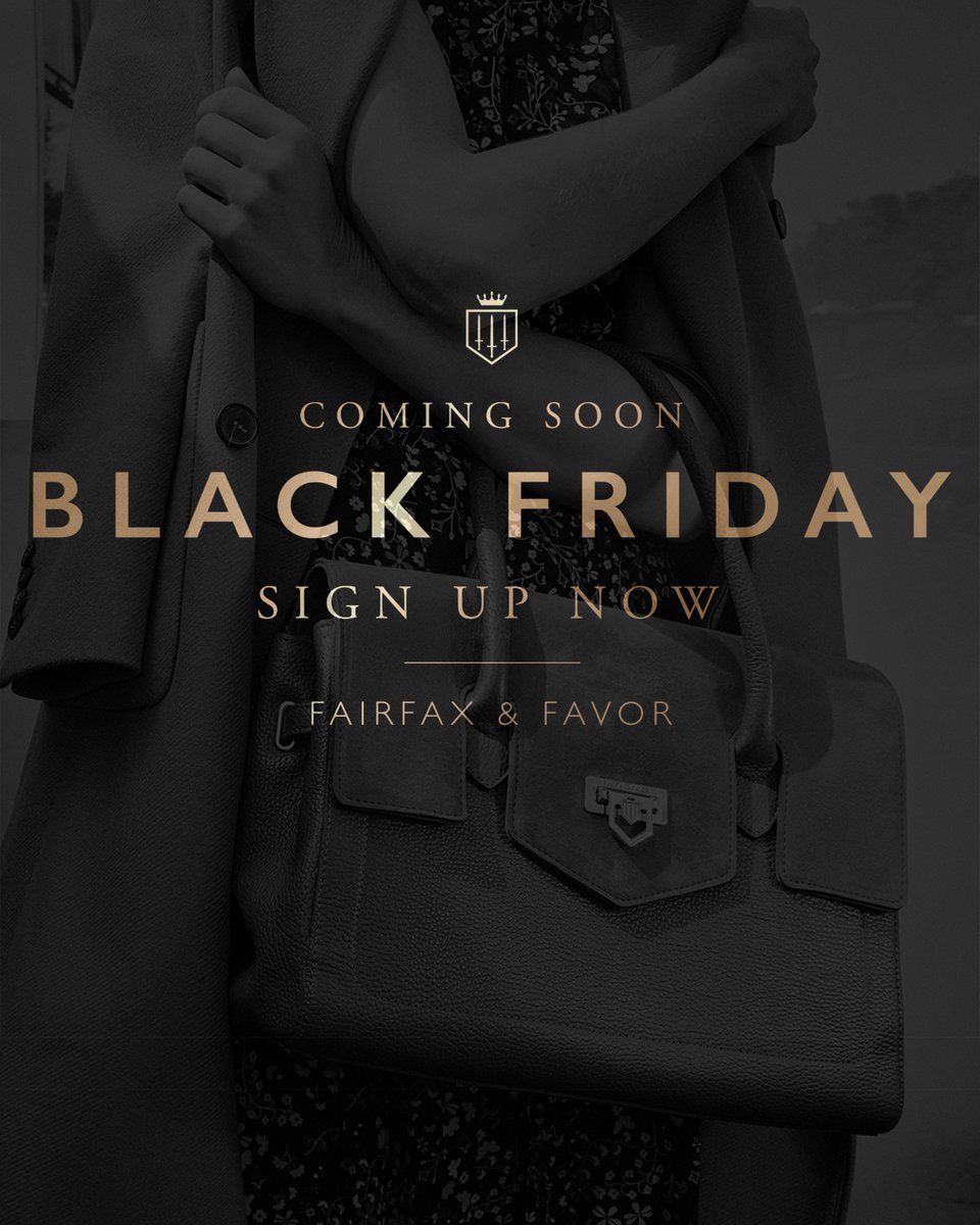 COMING SOON 🖤 SIGN UP TO GET EARLY ACCESS TO OUR BLACK FRIDAY SALE ⏰ SIGN UP NOW --> fairfaxandfavor.com/collections/bl…