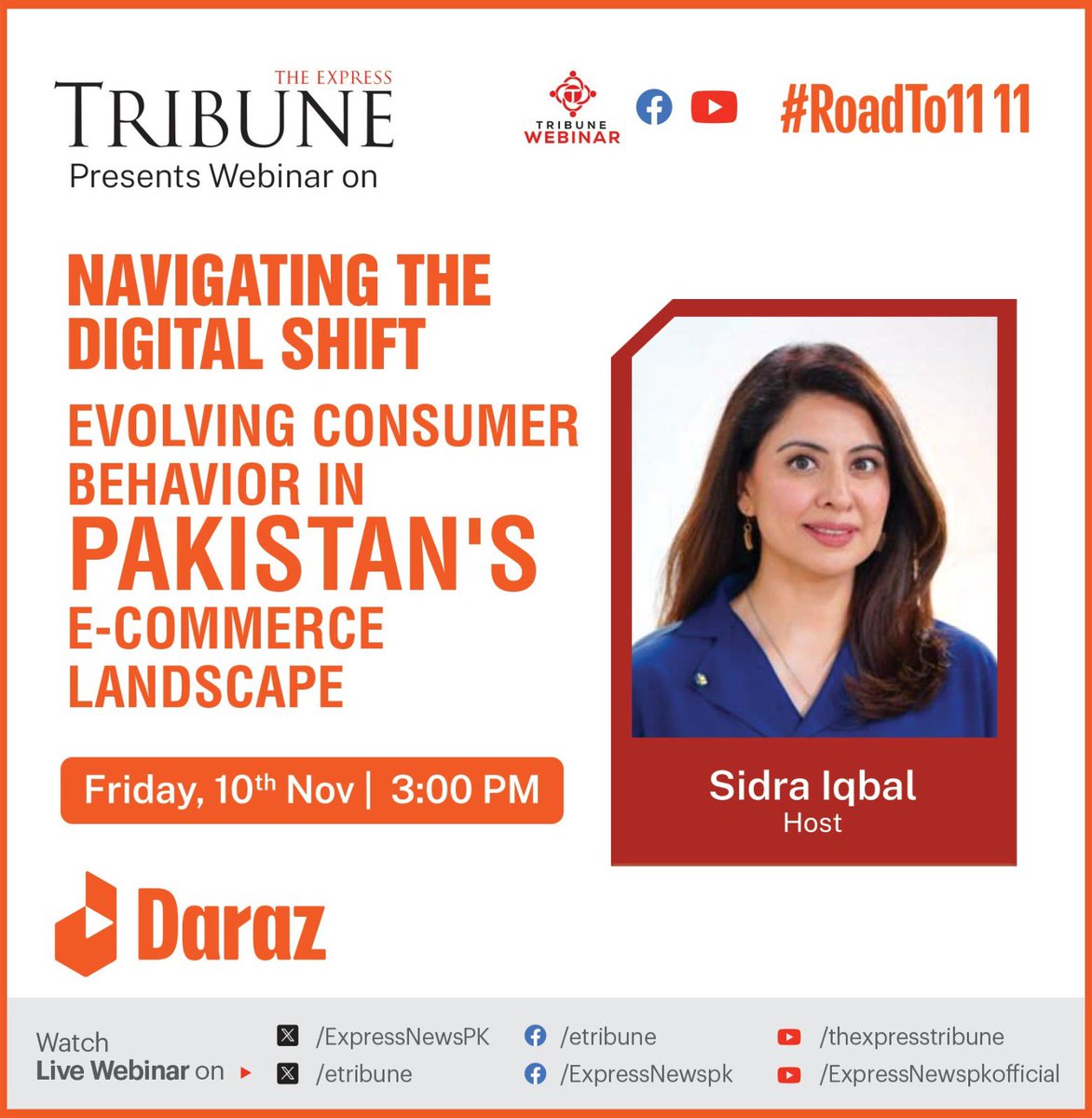 Unveil the latest trends and #DigitalShift in Pakistan's e-commerce landscape at Tribune's upcoming webinar. Gain valuable insights into evolving consumer behavior and digital transformation.