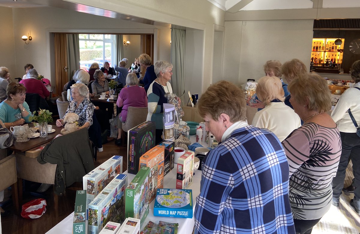 Yesterday's Lady Captain's coffee morning was well attended, raising in excess of £850 for The Alzheimer's Society. Thanks to all involved and all who attended.