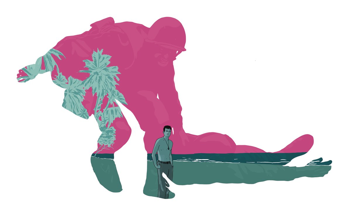 My latest editorial work for <a href="/humbugmag/">Humbug</a> 
5 different movies with different views on world war 2. Article by @Omar_Larabi 
#movies #editorialillustration #digitalart  #quentintarantino #inglouriousbasterds #thethinredline #worldwar2movie #stevenspielberg