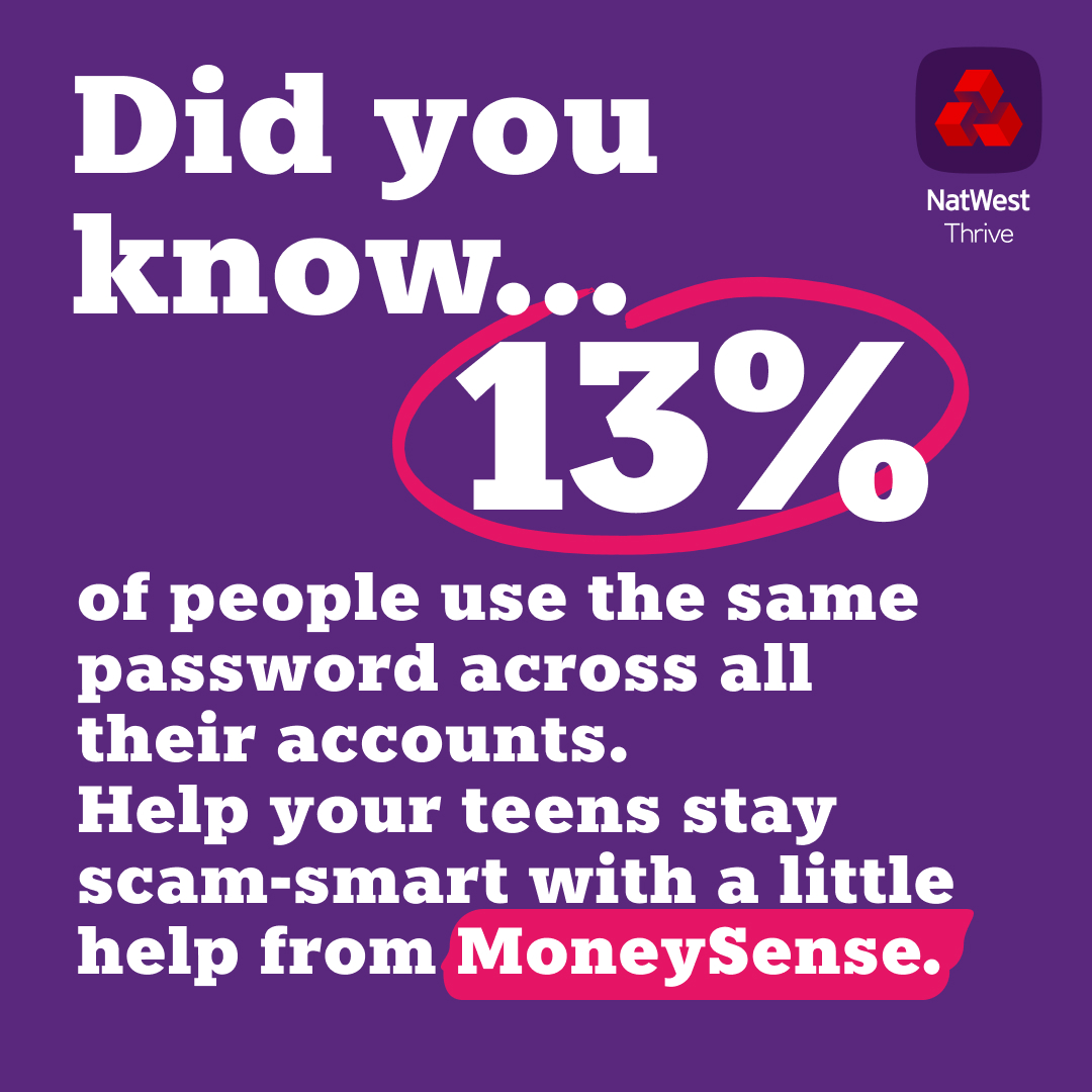 Fraudsters are getting creative with scams, so helping your kids recognise the signs of fraud is important. From spyware to smishing, make #TalkMoney the catalyst for your conversation. #DoOneThing 

natwest.mymoneysense.com/young-adults/a…