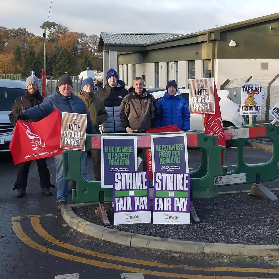UNISON Scotland (@unisonscot) on Twitter photo Stand with <a href="/scottish_water/">Scottish Water</a> workers in their fight for fair work and fair pay! 💧✊ #UNISONstrikes #ScottishWaterStrike
unison-scotland.org/scottish-water… Stand with <a href="/scottish_water/">Scottish Water</a> workers in their fight for fair work and fair pay! 💧✊ #UNISONstrikes #ScottishWaterStrike
unison-scotland.org/scottish-water…